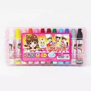 동아 크레파스 파티시엘 12색미술 준비물 어린이 아동 유아 학용품 크래용