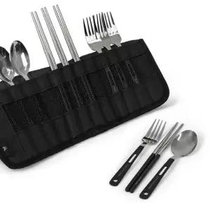 카즈미 에센셜 커트러리 캠핑 수저 포크 나이프 세트 용수저 커트러 식기