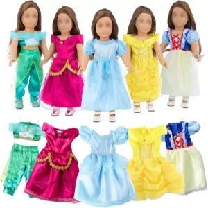 18인치 소녀 인형 드레스 액세서리-코스프레 프린세스 5세트 (SET1)