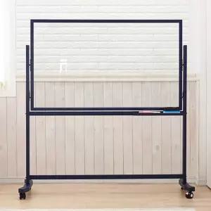 [휴그린]이동식 투명유리칠판 1500x900_