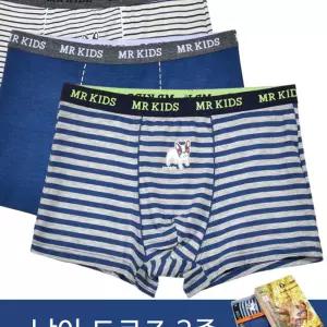 동화 프렌치펫 드로즈 강아지 남아 3매 217팬티 주니어 사각