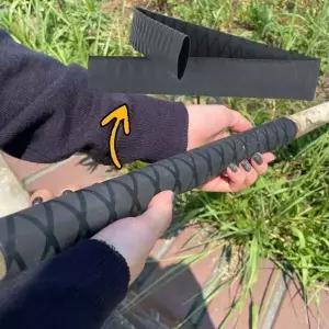 열수축고무 ZF 그립 낚시대 블랙 손잡이 40mm