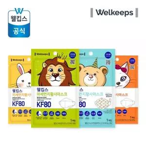 웰킵스 KF80 마스크 미세먼지 황사 방한 4종선택 25개입 미세먼지황사마스크 KF80 대형(25개입) MNA