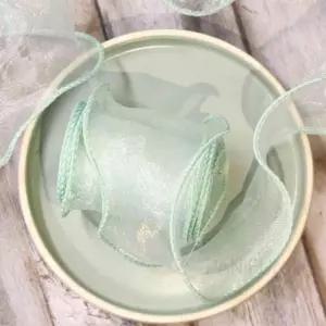 쉬폰리본 연그린 포장포장끈 선물끈 예쁜 장식 포장용 생일축하