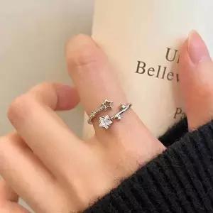 별빛 별자리 우주 반지 링 애끼반지 새끼반지 오픈 링 사이즈 조절