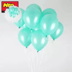 네오텍스 펄 25cm 라운드 풍선 100개입 민트그린