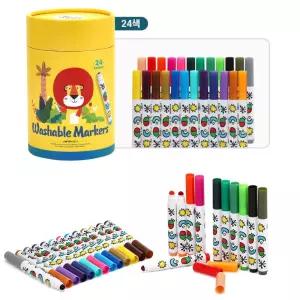 그리기놀이 넓은면적 워셔블마커 24색 생일선물 유치원답례품 기관