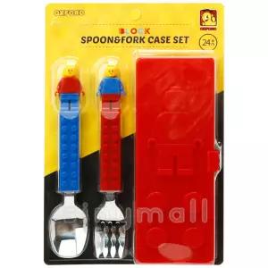 옥스포드 블럭 스푼포크 케이스세트 양손 레드캐릭터 어린이 숟가락 다용도 유아식기 수저 아동
