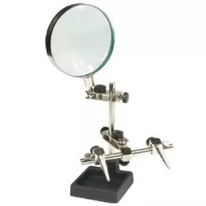 Prokit 납땜용 보조용 확대경 - 기판 고정용 2배율 렌즈 돋보기 악어클립 집게 거치대공구 용품 산업용인두