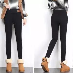 [라일리여성의류] Rly 기모 털 여성 겨울 방한 밍크 레깅스 쫄바지