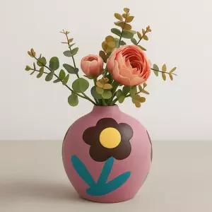 플라워 아트 도자기 꽃병 V5홈카페 스튜디오소품 인테리어 화병 라탄