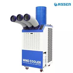 아쎈 20L 3구 자바라 산업용에어컨 FWPC-7100P /리모컨 이동식 실외기없는 공업용 업소용 일체형 공장 창고