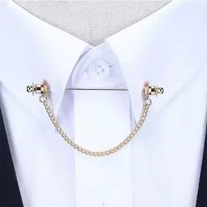 카라핀 넥타이핀 브로치 턱받침