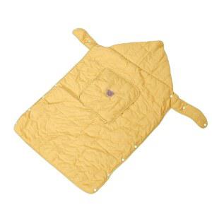 킨소 유모차 커버, 부드러운 플러시 안감 방풍 겨울 야외 착용용 포켓 (곰 무늬가 있는 노란색)