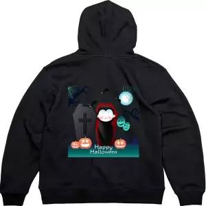 헤비후드집업 뒷면 할로윈파티 드라큘라와그림 다양한색상