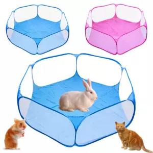 애완동물울타리 새끼 고양이 강아지 토끼 울타리교육 캠핑 낮은 훈련 소동물 우리