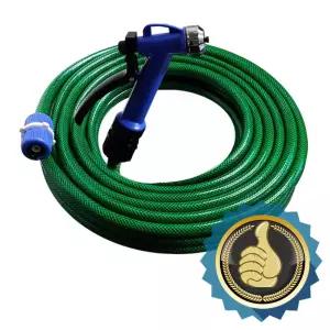 비젼 3단 분사 원예 베란다 세차 호스 10M 물호스 정원 용호스