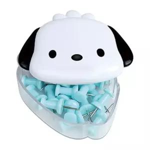 포차코 컬러장구핀게시판 용핀 파티션용 문서픽 메모 고정 오피스용 서류정리 홀더 형핀 장구