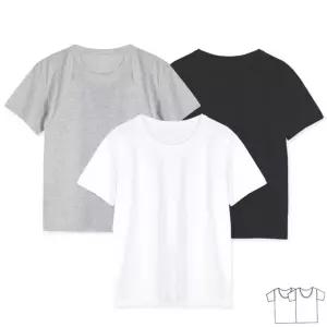 (보슈아)Sw 남녀 무지면티셔츠2매 택1 코마사면국내산면 면반팔 남자 빅사이즈여자 커플 커플옷 남여