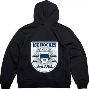 헤비후드집업 뒷면 아이스하키 클럽 동호회그림 다양한색상