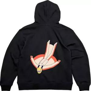 헤비후드집업 뒷면 스카이다이빙 날개펴고그림 다양한색상