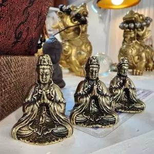 청동 합장 관세음보살 장식품 미니불상 부처님 종교선물 불교용품판매 용품점 굿즈 무사기원 인테리어소품