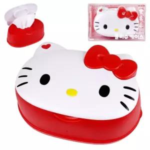 헬로키티 378816 물티슈 케이스휴지보관함 정리함 커버 꽂이 물함 티슈함 디자인함