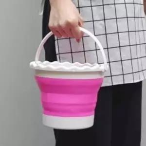( )접이식물통 접이식미술물통 접이식수채화물통 물감물통 대용량 접이식 미술물통 원형