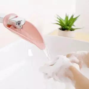 연장기 세면대 수전 양치 보조 세안 연장 탭 실리콘 유아세면 수도연장탭