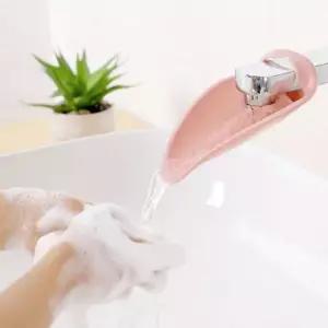 수전 세면대 탭 보조 세안 양치 실리콘 연장기 연장 싱크대연장 유아세면