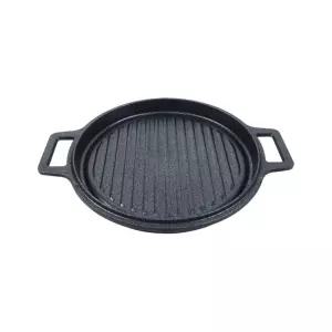 인덕션 라운드 그릴팬캠핑용품 알루미늄 미니 휴대용 엠보처리 원형 전기 그릴 요리 주방