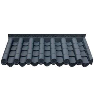 접속판 지붕 기왓장 담장 기와 장식 단박 A타입 한옥 마감재 인조 경량 지붕기와 플라스틱 미발송 모조