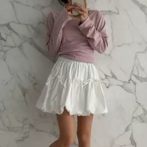 여성 러블리 리본 캉캉 벌룬 발레코어 미니 스커트