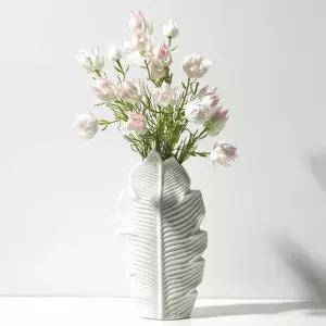 퓨어리프 도자기 꽃병 13x25cm인테리어 다용도꽂이 화병 석고 인테리어