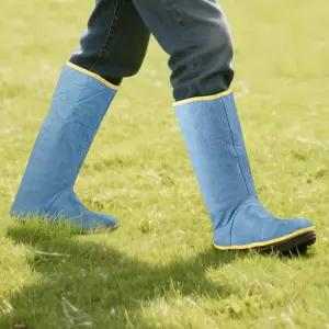 가죽 예초기 보호대 각반 발등보