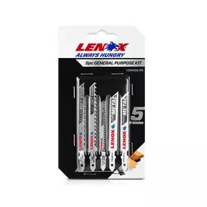 레녹스 1994456 금속 목재 다용도 직소날 세트 5P톱 직쏘 쏘기 절삭공구 직소 작업 작업용