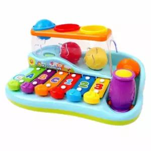 무지개 실로폰 어린이악기 유아장난감 망치게임 교육용 교구 유아용 음악놀이