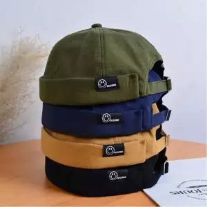 남자 여름 챙없는 여자 골무모자 4컬러 와치캡 숏비니