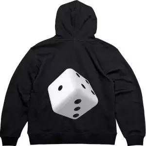 [셀러에이드]기모후드집업 뒷면 주사위 놀이 난 육이좋아그림 다양한색상