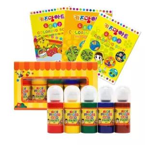 핑거톡톡도트페인터 세트 - 슬아찍기놀이 찍는물감 캐릭터 미술도구 몬스터 어린이 향기나는
