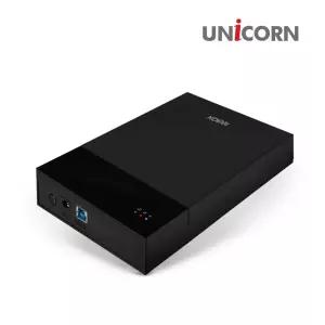 유니콘 HDD-K3 USB3.0 3.5인치 외장하드케이스외부 저장 저장소 오리코 휴대용 용데이타소 데이터소