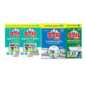 홈스타  욕실 하수구 클리너, 2개+세면대 배수관 클리너, 1개+싱크대 배수관 클리너, 1개