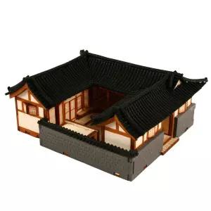 영공방 HO 서울 북촌한옥A (YM613)DIY만들기 나무모형 조립키트 장난감 완구 DIY DIY미니어처 건물 건축만