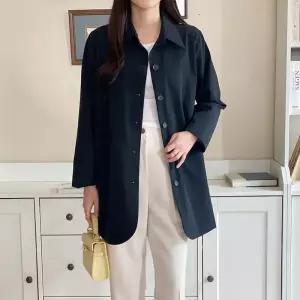 빅사이즈 603 하프트렌치스판자켓 DIRP194