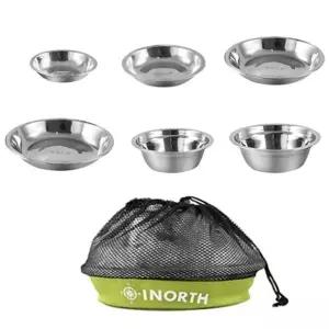 키친아트 캠핑 식기세트 스텐 접시 그릇 25p휴대용 휴대용 취사용품 용세트