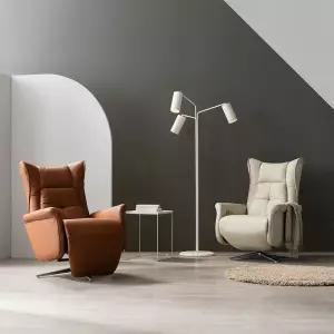 (수도권무료) 시트앤모어 VIP클래스 전동1인 2모터 천연소가죽 경추 리클라이너 소파 KC4116