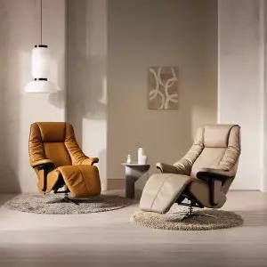 (수도권무료) 시트앤모어 VIP클래스 전동 1인 2모터 천연통가죽 리클라이너소파 KC4110