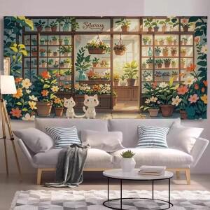 모리 배경 천 Ins 태피스트리 룸 침대 옆 장식 캔버스 벽 커버 추악한 새로운 패션