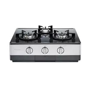 [롯데백화점]린나이 린나이 3구 자동점화 러스틱실버 가스레인지 RTR-Y3000