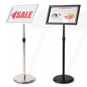 POP스탠드 입간판 실버 A3 (SB04)철제간반 배너걸이 거치대 광고판 안내판 메뉴판 포스터